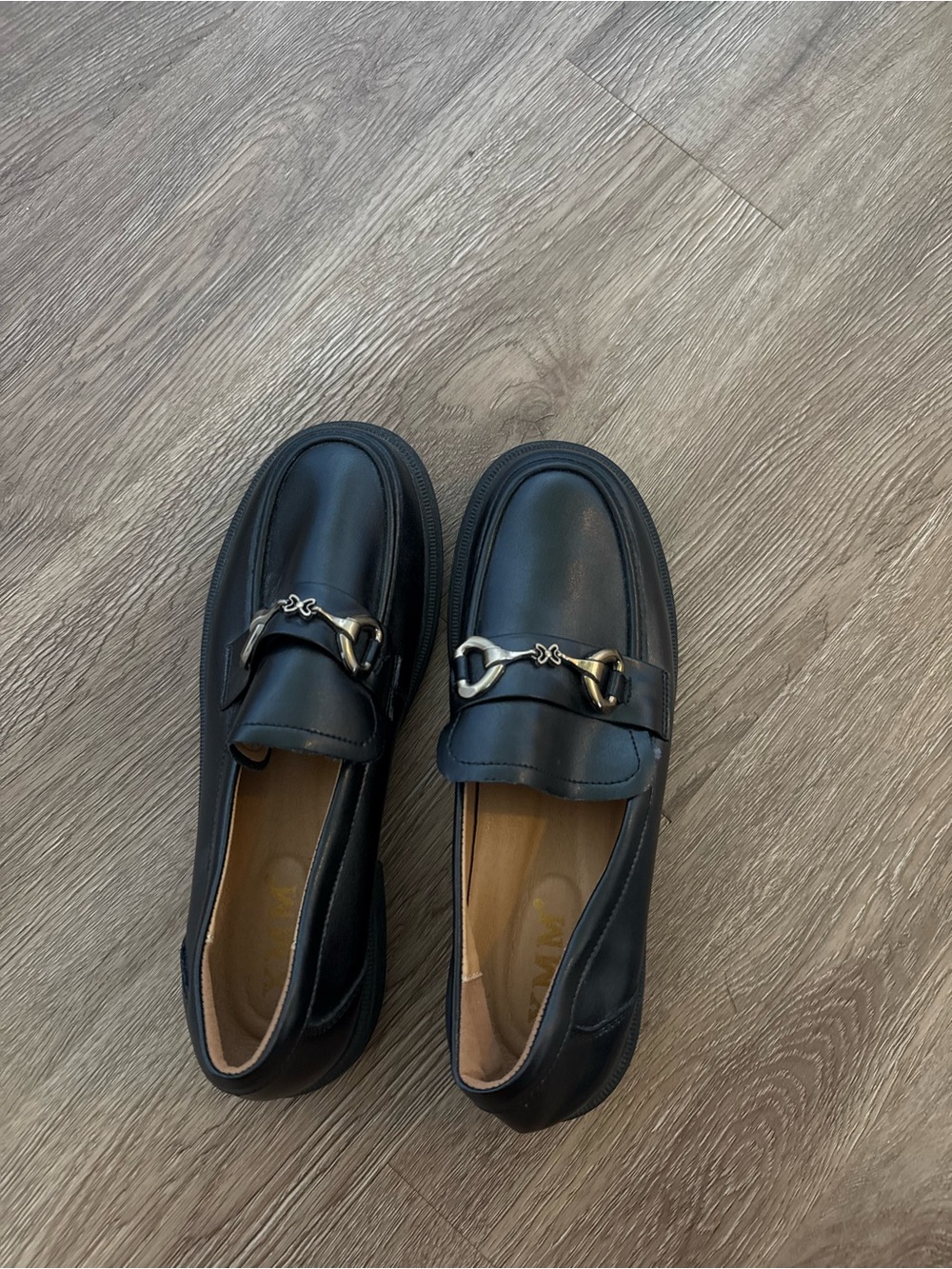 Men's Black Leather Bit Loafers